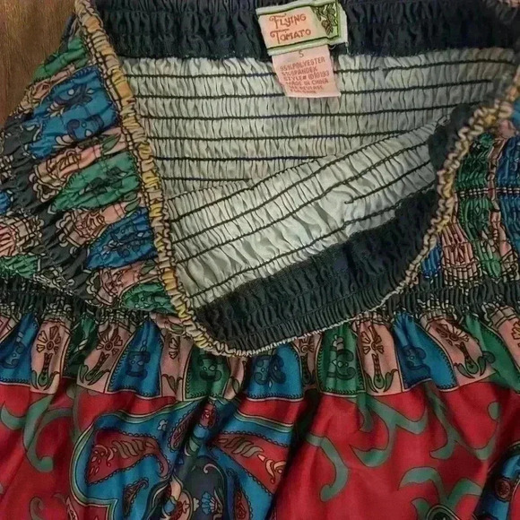 Flying Tomato Women’s Size S Halter Maxi Dress with Multicolored Paisley Print - Picture 2 of 9